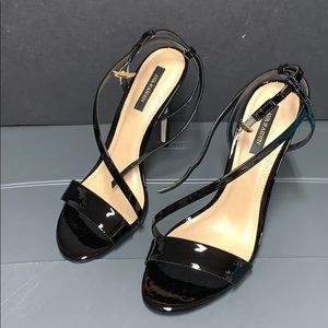 New: Ava & Aiden Black Patent Leather Heels Size 8
